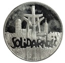 100000 zł złotych 1990 Solidarność TYP A SREBRO