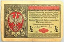 1917 1/2 mkp pół marki polskiej seria B Generał