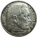 Niemcy 5 Marek 1936 Hindenburg SREBRO