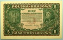 1919 5 Pięć Marek Polskich II Serja EC
