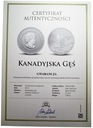 Kanada 20 Dolarów 2014 Gęś SREBRO