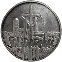 100000 zł złotych 1990 Solidarność TYP A SREBRO