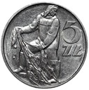 5 zł pięć złotych z Rybakiem 1974 Rybak