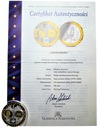 Wspólna Waluta Euro Luksemburg, SREBRO Ag999, 40mm