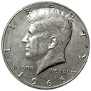 USA 1/2 Dolara Half Dollar 1966 Kennedy SREBRO