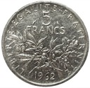 Francja 5 Franków 1962
