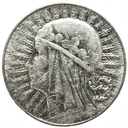5 zł złotych 1933 Głowa kobiety Polonia SREBRO