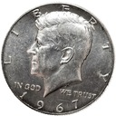 USA 1/2 Dolara Half Dollar 1967 Kennedy SREBRO