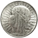 5 zł złotych 1933 Głowa kobiety Polonia SREBRO
