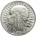 5 zł złotych 1933 Głowa kobiety Polonia SREBRO
