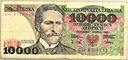 1988 10000 zł złotych Wyspiański, seria CH