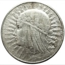 10 zł złotych 1932 Głowa kobiety Polonia SREBRO