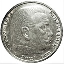 Niemcy 5 Marek 1936 Hindenburg SREBRO
