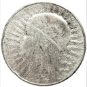 5 zł złotych 1933 Głowa kobiety Polonia SREBRO