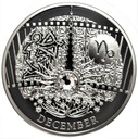 Niue Miesiące 1 Dolar Grudzień SREBRO