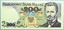 1988 200 zł złotych Dąbrowski SERIA EE