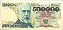 1990 500000 zł złotych Sienkiewicz seria K