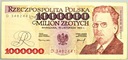 1993 1000000 zł złotych Reymont, seria D