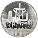 100000 zł złotych 1990 Solidarność TYP A SREBRO