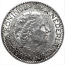 Holandia 1 Gulden 1954 SREBRO