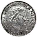 Holandia 1 Gulden 1957 SREBRO