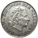 Holandia 1 Gulden 1958 SREBRO