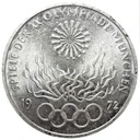 Niemcy 10 marek 1972 Monachium znicz SREBRO
