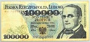 1990 100000 zł złotych Moniuszko seria AU