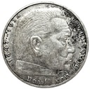 Niemcy 5 Marek 1938 Hindenburg SREBRO