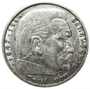Niemcy 5 Marek, Mark 1935, Hindenburg, SREBRO