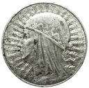 10 zł złotych 1933 Głowa kobiety Polonia SREBRO