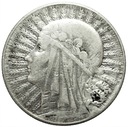 5 zł złotych 1933 Głowa kobiety Polonia SREBRO