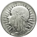 5 zł złotych 1933 Głowa kobiety Polonia SREBRO