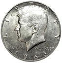 USA 1/2 Dolara Half Dollar 1968 Kennedy SREBRO