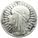 5 zł złotych 1932 Głowa kobiety Polonia SREBRO