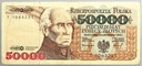 1993 50000 zł złotych Staszic seria T