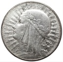 5 zł złotych 1932 Głowa kobiety Polonia SREBRO