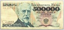 1990 500000 zł złotych Sienkiewicz seria AD