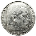 Niemcy 5 Marek, Mark 1935, Hindenburg, SREBRO