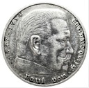 Niemcy 5 Marek 1936 Hindenburg SREBRO