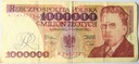 1991 1000000 zł złotych Reymont, seria A
