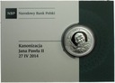 10 zł złotych 2014 Kanonizacja Jana Pawła II