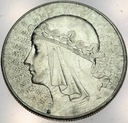 10 zł złotych 1932 Głowa kobiety Polonia SREBRO