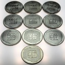 LOT 10 x 200 zł 1974 XXX lat PRL INWESTYCJA SREBRO