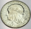 5 zł złotych 1933 Głowa kobiety Polonia SREBRO