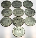 LOT 10 x 200 zł 1974 XXX lat PRL INWESTYCJA SREBRO