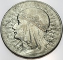 10 zł złotych 1932 Głowa kobiety Polonia SREBRO