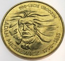 2 zł złote 1998 Adam Mickiewicz