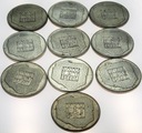 LOT 10 x 200 zł 1974 XXX lat PRL INWESTYCJA SREBRO
