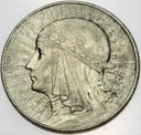 5 zł złotych 1934 Głowa kobiety Polonia SREBRO